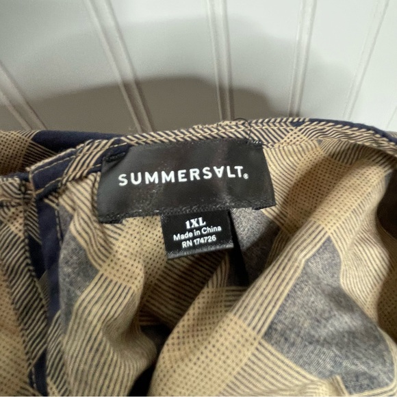 Summersalt Plaid Tiered Midi Dress - Picture 7 of 8